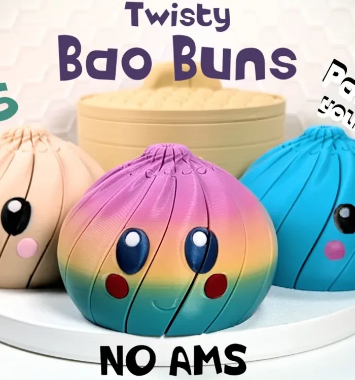 Twisty Bao Bun Fidget Toy Dumpling