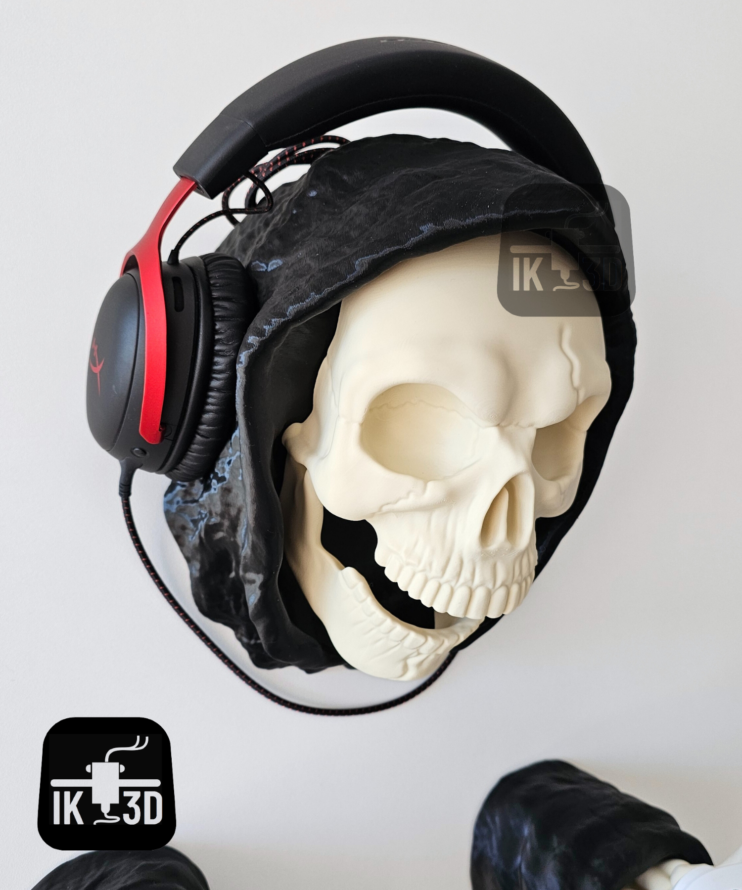 Haunting Grim Reaper Wall Mount Gaming Headset & Controller Holder - Image 7