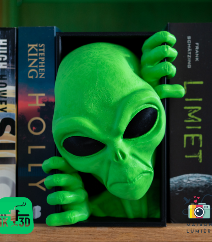 Sci-Fi Horror Book Nook | Cosmic Thriller Shelf Decor & Display Art Galactic horror collectible