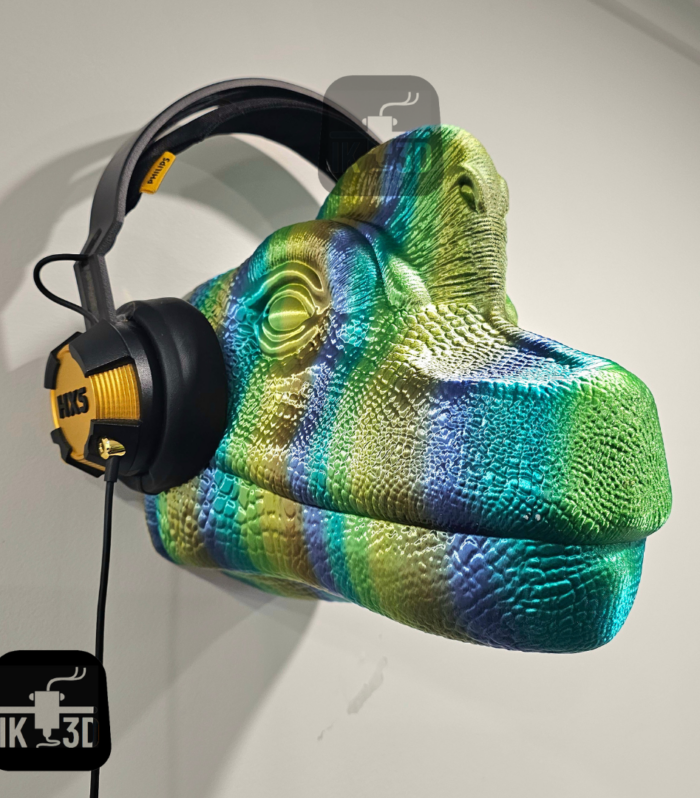Realistic Brachiosaurus Headphone Holder Wall Mount - 3D Printed PLA Decor