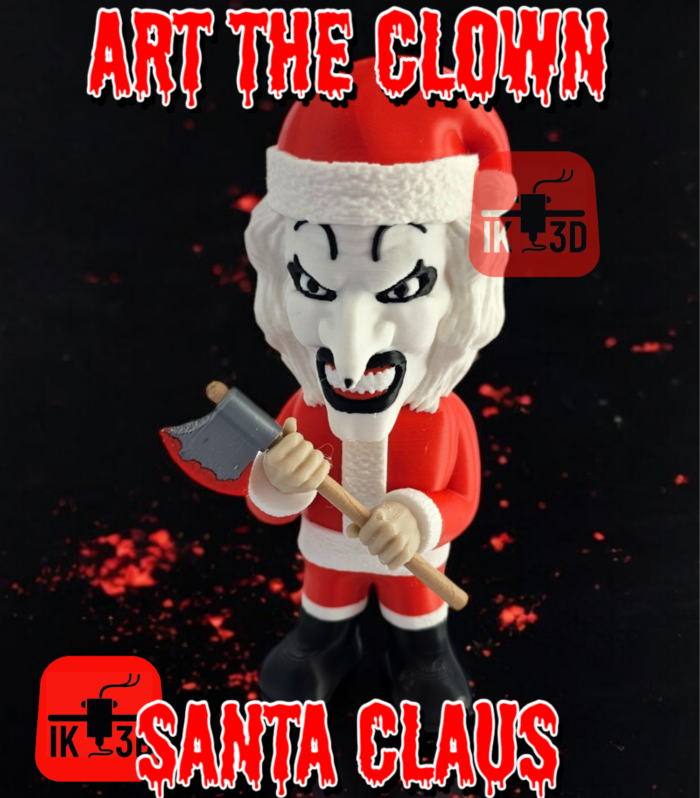 Art The Clown Santa Claus Terrifier Miniature - Dark Christmas Horror Gift