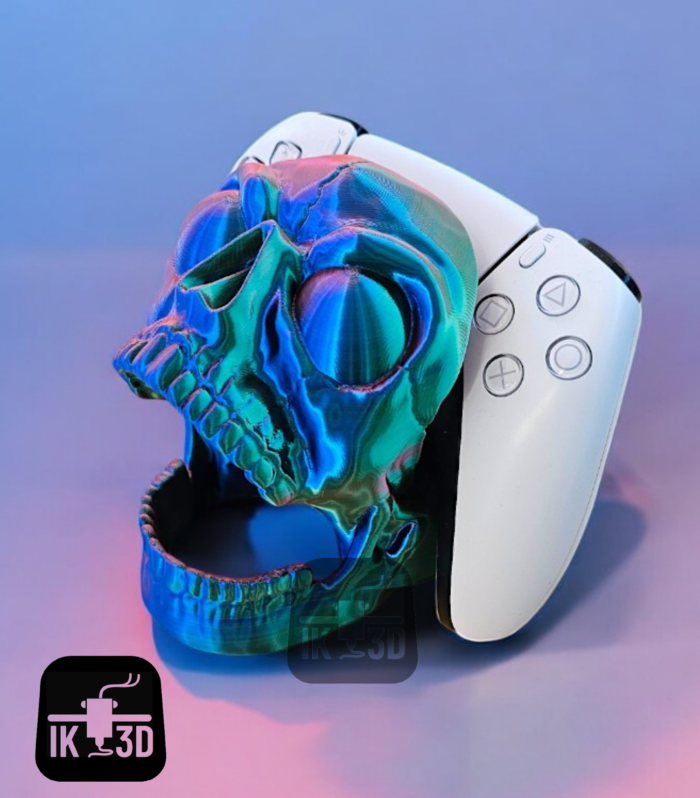 Terrifying Screaming Skull Wall Mount for Controllers