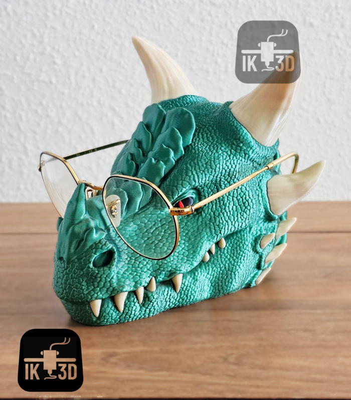 Sculpted Dragon Glasses Holder & Multi-Purpose Desk Organizer