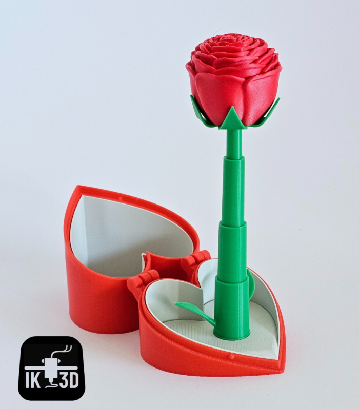 Theatrical Pop-Up Rose Heart Box | Romantic Proposal & Gift Display